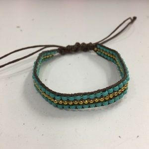 Handmade Braided Triple Macrame Boho Bead Bracelet